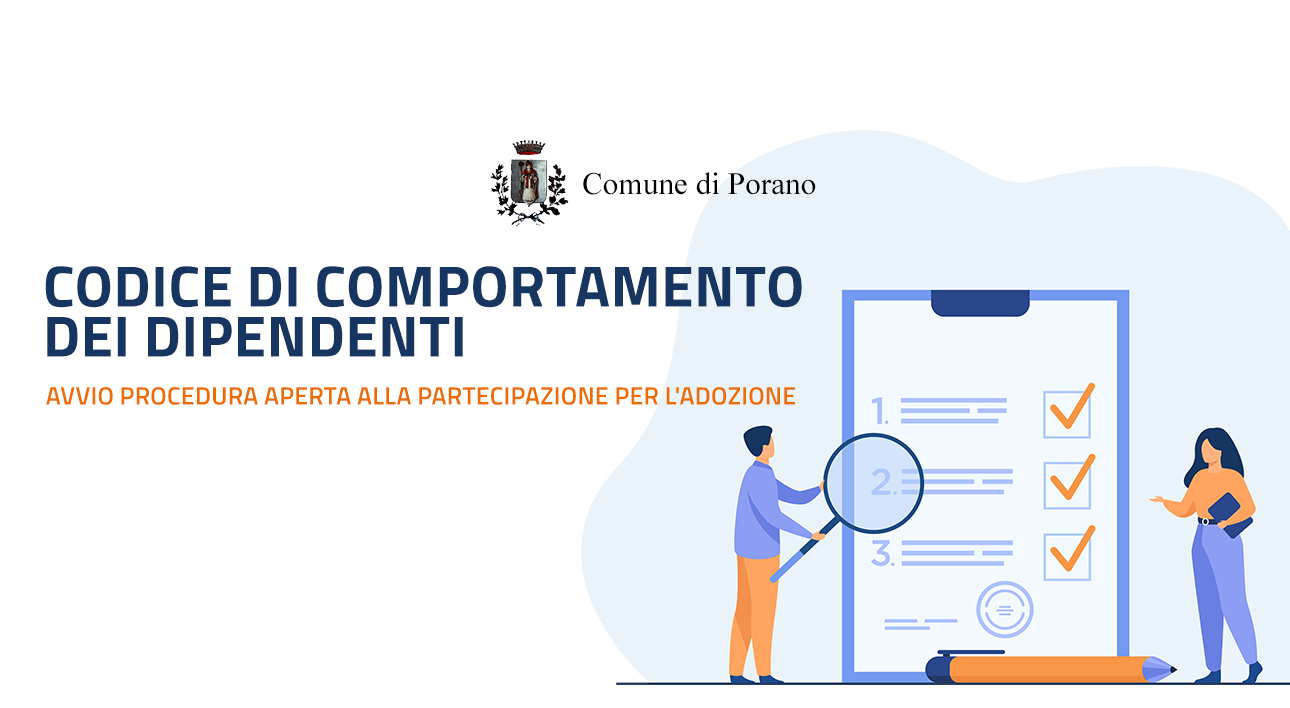 ANTEPRIMA PORANO 2026 Adozione Codice Comportamento