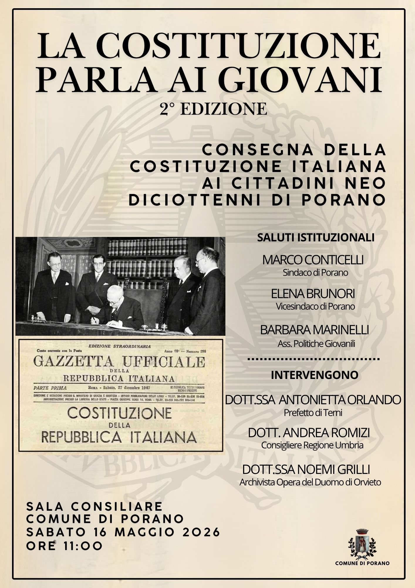 La Costituzione Parla Ai Giovani